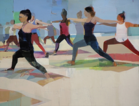 Yoga, Oil on canvas, 48” x 68”, 2015    